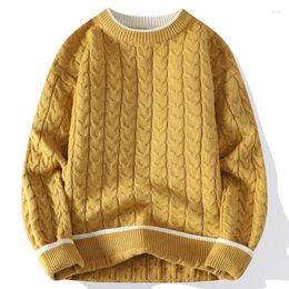 Men's Sweaters 2023 Twist Casual Woven Shirt Teenagers All-Matching Fashion Sweater