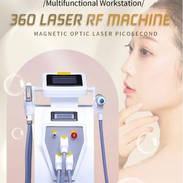 New Product Double Screens IPL Laser Hair Removal Machine Multifunctional Remove Tattoo Nd Black Face Doll Yag Laser Rf Eye Bag Reduce 3 Handles