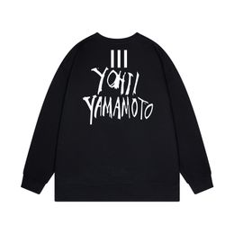 New Yamamoto Round Neck Men's Sweater Classic Art Print Trend Classic Versatile Couple Stylehoodies Personalised Loose Relaxed Fashion Pullover Top