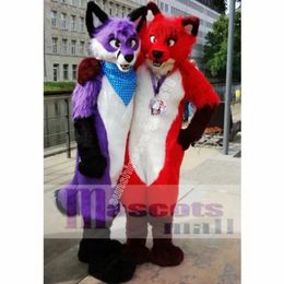 Husky Dog Wolf Dog Fox Mascot Costume High Quality Cartoon theme character Carnival Adults Size Christmas Birthday Party Fancy Outfit