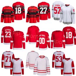 Women Men Youth Hockey 27 Michael Rasmussen Jersey 52 Jonatan Berggren 29 Nate Danielson 71 Dylan Larkin 57 David Perron 23 Lucas Raymond Andrew Copp Moritz Seider