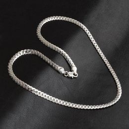 Pendant Necklaces Summer 925 Sterling Silver Fashion Men's Fine Jewelry 5mm 20 Feet 50 Cm Crystal From Swarovskis Necklace2910