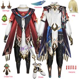 Game Anime Genshin Impact Cosplay Kaveh Cosplay Oversize Outfit Shoes Wig Accessories Cosplay Costume Halloween Party Clothescosplay