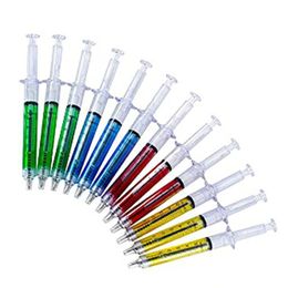 Ballpoint Pens Wholesale 120Pcs Syringe Student Ball Point Pen School Office Supplies Learning Stationery Drop Delivery Business Indus Dh496