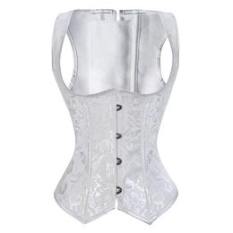 underbust corset steel boned plus size vest basques corsets and bustiers lingerie for women top sexy corsetto shoulder strap275L