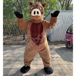 2024 hog Mascot Costumes Halloween Cartoon Character Outfit Suit Xmas Outdoor Party Outfit Unisex Promotional Advertising Clothings