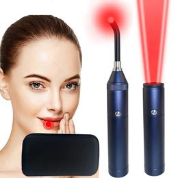 Face Care Devices Portable Red Light Infrared Therapy Device Handheld Removable Physiotherapy Lip Oral Health Pain Relief 231007