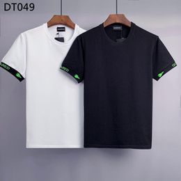 DSQ PHANTOM TURTLE Men's T-Shirts Mens Designer T Shirts Black White Back Cool T-shirt Men Summer Fashion Casual Street T-shi234C