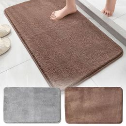 Bath Mats Super Absorbent Bathroom Mat Anti Slip Polyester Floor Rug Comfortable Doormat Pad Accessories Tools Quick Dry