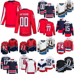 Stitched Hockey 92 Evgeny Kuznetsov Jersey 77 T.J. Oshie 15 Sonny Milano 74 John Carlson 9 Ryan Leonard 8 Alex Ovechkin 17 Dylan Strome Stadium Series Man Woman Youth