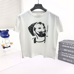 fashion clothing Casual Tees TShirt Mens Designer T Shirts Summer Shirt figures portrait letter printing Men Women Short Sleeve203f