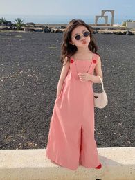 Trousers Overall Kids Pants Korean Soft Comfortable Pretty Lovely Lively Casual Simple Fashion Loose Sweet Pattern Artistic Soild