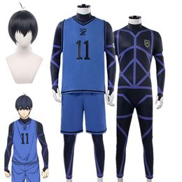 Anime Blue Lock Isagi Yoichi Cosplay Costume Football Training Uniform Bodysuit Halloween Christmas Party Clothescosplay