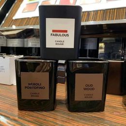 Top-level Incense scented Candles Perfume lost cherry fabulous vanille oud wood soleil blanc Scented Candle Bougie Parfume London Long Smell Wax Fragrance