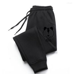 Men's Pants Kanpa Personalised Letter Panda Cartoon Print Loose Men Trousers Summer Hip Hop Harajuku Male Vintage Oversized