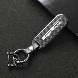 Keychains Keychain For Sonata Kia GT LINE ELANTRA Sportage Stinger 2021 K5 Gtline Peugeot Carbon Fibre Car Logo Key Ring283g