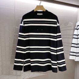 Top designer Autumn-winter fashion High street cotton sweatshirt pullover Hoodie men and women digital striped pattern loose casual hoodie