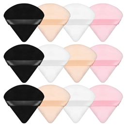 Sponges Applicators Cotton 212Pcs Triangle Velvet Powder Puff Make Up for Face Eyes Contouring Shadow Seal Cosmetic Foundation Makeup Tool 231007