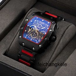 Richardmill Watch Luxury Milles Richars Brand Mens Fully Automatic Mechanical High Grade Handsome Bucket Type Black Technology