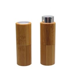 10ML Empty Bamboo Perfume Bottle, DIY Bamboo Glass Scent Spray Bottle,Portable Perfume Tube fast shipping F417 Fvwel