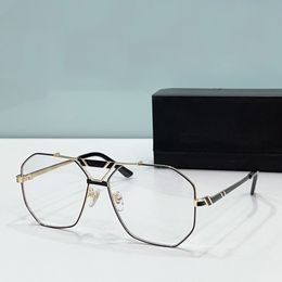 Mens Vintage Eyewear Eyeglasses Black Gold Full Rim Frame Optical Glasses Frames Fashion Sunglasses Frame with Box