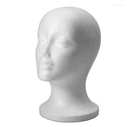 Hair Clips Female Head Model Wig Hat Display Styrofoam Foam Mannequin Manikin