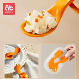 Cups Dishes Utensils AIBEDILA Baby items Spoons Learning Fork Spoon Supplementary Spoon Utensils for Children's Lunch Accessories Tableware Food 231007