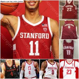 Basketball Jerseys Stanford Basketball Jersey NCAA College Jaiden Delaire Harrison Ingram Isael Silva Max Murrell Noah Taitz Michael OConnell Lukas Kisunas