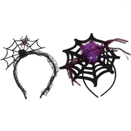 Bandanas Spider Web Headband Halloween Hair Hairband Headdress ' Accessories