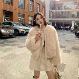Women's Fur 2023 Fall Winter Korean Edition Imitation Coat Women Age Reduction Temperament Short Versatile Strappy Thick Jacket