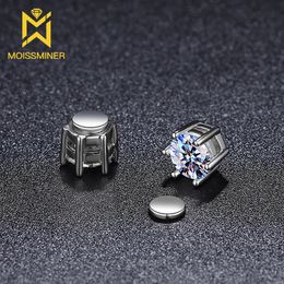 Hoop Huggie Magnet Earrings For Women S925 Silver Ear Studs Men Earrings Jewelry Pass Tester With GRA 231005