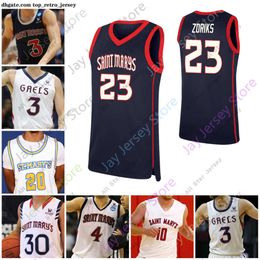 Basketball Jerseys 2021 Custom St. Mary's Basketball Jersey NCAA College Ford Tanner Krebs Logan Johnson Matthias Tass Alex Ducas Mills