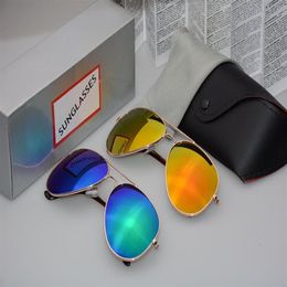 Luxury-Flash Mirror Sun glasses Summer Polarisation Sunglasses Men Women UV Protect Designer BanDtun Authentic Sunglasses with Lea268r