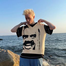Men's Sweaters Sweatshirt Women Men Clothing Sleeveless Fashion Pullover Clothes Casual Sweater Female Tops Punk Graphics Oversized