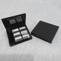 Empty 6 Square Grid Eyeshadow Lipstick Powder Box Case Cosmetic Packing 6PCS Palette fast shipping F314 Dvxvr