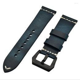 Watch Bands Occident Vintage Strap Genuine Leather Band Men's Wristwatch Bracelet Gradient Colour 20mm 22mm 24mm Watchband