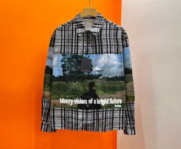 2024 winter newest model mens designer beautiful printing shirts - US SIZE shirts - top quality mens designer button long sleeve shirts