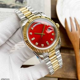 Diamond Mechanical Watch Rolaxs Women's Watches lmjli - Mens Automatic Mechanical Watch red 41mm Large Dial diamond Watches 904l Stainless Steel wristwatch HB1O