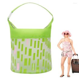 Cosmetic Bags Travel Toiletry Bag For Women Makeup Large Capacity Pool Waterproof Organizer With Handle And Zipper