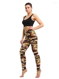 Women's Leggings Summer Women Yoga Pants Elastic Sport Camouflage 3D Print Thin Fleece Slim Quick Dry Trouser Skinny Gym