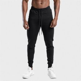 Men's Pants Cotton Jogger Fall Slacks Solid Running Black Workout247w