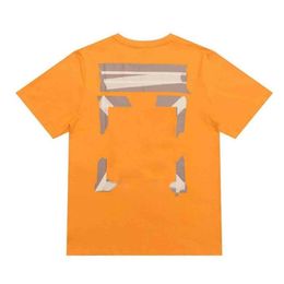 Off Designer Cross Brand Tshirt Adhesive Strips Short Sleeves t Shirt Mens Top Tee T-shirt Casual Women x Printing Summer Tops Eu 261F