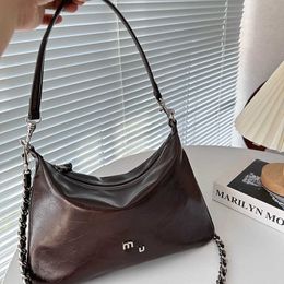 mimu Unisex Luxury Designer Bag Armpit Tote Bag Leather Shoulder Crossbody Bags Lady Designer Handbag Vintage Hobo Bag Purse 231115