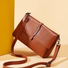 Evening Bags Genuine Leather Shoulder Bag Women Vintage Messenger Ladies Crossbody Natural Skin Purses And Hand Brand Design