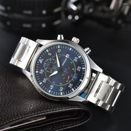 Wristwatches Original Brand Watches For Men Luxury Quartz Stell Strap Automatic Date Daily Waterproof Fashion Design Clocks