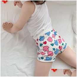 Panties Panties 3 Pcs/Lot Kids For Girls Cotton Cute Underwear Baby Pink Briefs Toddler Funny Shorts Boxers Underpants Children Clothi Dhkkw