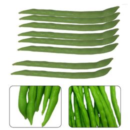 Decorative Flowers Artificial Vegetables Fake Green Beans Simulated Food Plastic Lifelike Display Home Decors Decorations Party Decor