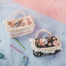 Handbags Bag And Fashion Girls Cute Hand Gift Kids Woollen Handbags Wedding Purses Bags Baby Princess Kawaii Crossbody Tote 231006