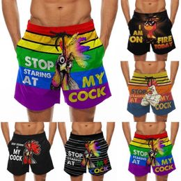 Men Drawstring Special Cock Print Beer Festival Beach Casual Trouser Shorts Pants Stop Staring At My Cock Shorts Surfing297i