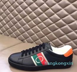 Designer Shoes Italy Ace Sneakers tennis Bee Snake Leather Embroidered Black men Tiger Chaussures interlocking White Shoe Walking Casual Sports Trainers